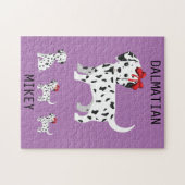 Dalmatische puppies puzzel met een persoonlijke na legpuzzel (Horizontaal)