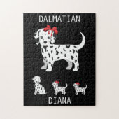Dalmatische puppies puzzel met een persoonlijke na legpuzzel (Verticaal)