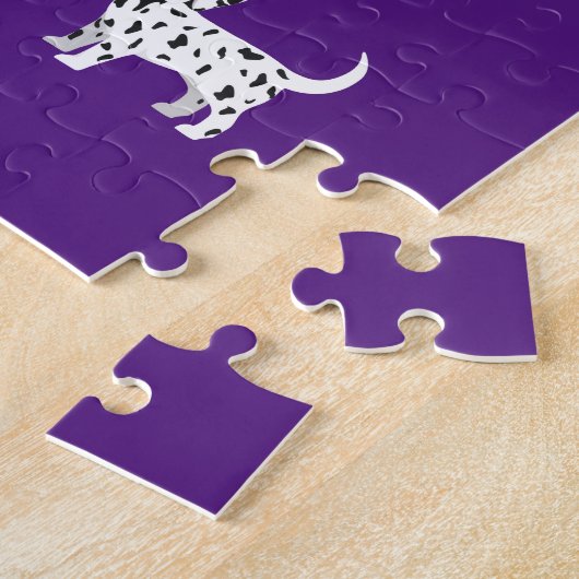 Dalmatische puppies puzzel met een persoonlijke na legpuzzel (Zijkant)
