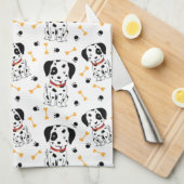 Dalmatische Puppies Theedoek (Quarter Fold)