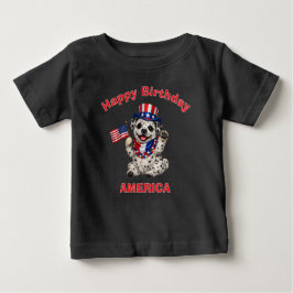 Dalmatische Puppy (2h) Patriottische Kinder T-shir
