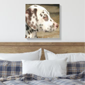 Dalmatische Puppy Canvas Print (Insitu (Slaapkamer))