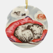 Dalmatische Puppy Dromen Keramisch Ornament (Voorkant)