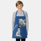 Dalmatische puppy en Roos op maat Schort (Gedragen)