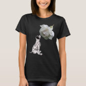 Dalmatische puppy en White Rose Animal T-shirt (Voorkant)