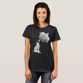 Dalmatische puppy en White Rose Animal T-shirt (Voorkant volledig)