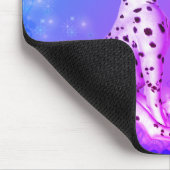 Dalmatische puppy en witte roze muismat (Hoek)