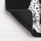 Dalmatische puppy en witte roze muismat (Hoek)