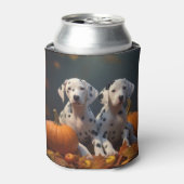 Dalmatische Puppy Herfst Delight Pompoen Blikjeskoeler (Blikje Voorkant)