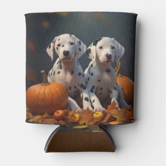 Dalmatische Puppy Herfst Delight Pompoen Blikjeskoeler (Voorkant)