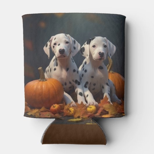 Dalmatische Puppy Herfst Delight Pompoen Blikjeskoeler (Achterkant)