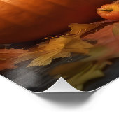 Dalmatische Puppy Herfst Delight Pompoen Perfect Poster (Hoek)