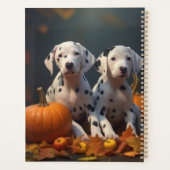 Dalmatische Puppy Herfst Delight Pompoen Planner (Achterkant)
