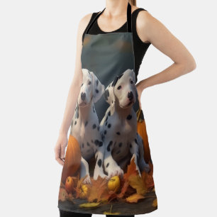 Dalmatische Puppy Herfst Delight Pompoen Schort