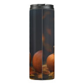 Dalmatische Puppy Herfst Delight Pompoen Thermosbeker (Achterkant)