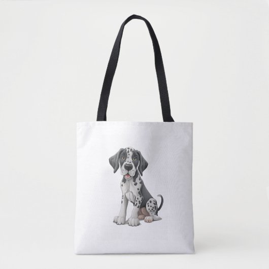Dalmatische Puppy Hond Premium Scoop Tote Bag (Voorkant)