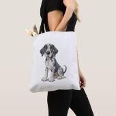 Dalmatische Puppy Hond Premium Scoop Tote Bag (Dichtbij)