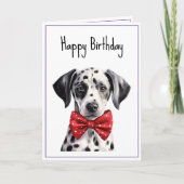 Dalmatische Puppy Hond Verjaardag Kaart (Voorkant)