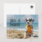 Dalmatische Puppy met zonnebril Briefkaart (Voorkant / Achterkant)
