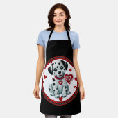Dalmatische puppy Schort - Wees mijn Valentijn (Gedragen)