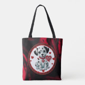 Dalmatische puppy schouder Canvas tas - Wees de mi (Achterkant)