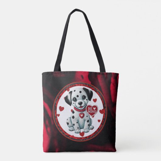 Dalmatische puppy schouder Canvas tas - Wees de mi (Achterkant)