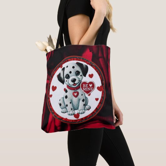 Dalmatische puppy schouder Canvas tas - Wees de mi (Dichtbij)