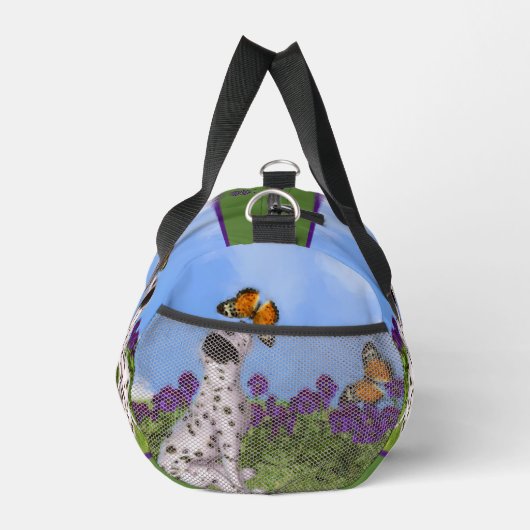 Dalmatische Puppy Vlinder Schilderij Gepersonalise Plunjezak (Rechts)