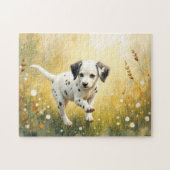Dalmatische puppy waterverf legpuzzel (Horizontaal)