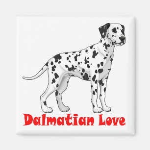 Dalmatische puppy - Zwart & Witte gevlekte Pup Magneet