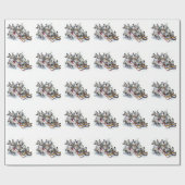 Dalmatische pups cadeaupapier (Vlak)