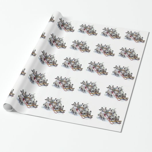 Dalmatische pups cadeaupapier (Uitgerold)