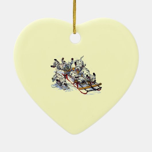 Dalmatische pups keramisch ornament (Achterkant)