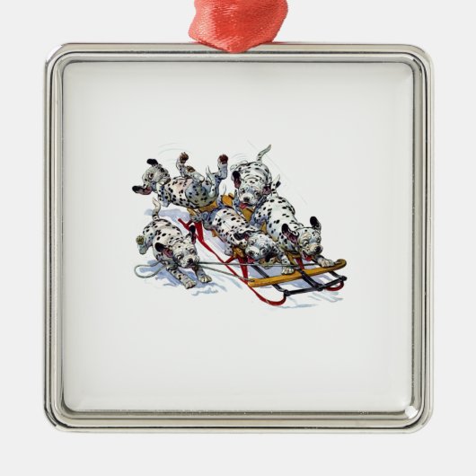 Dalmatische pups metalen ornament (Voorkant)