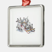 Dalmatische pups metalen ornament (Links)