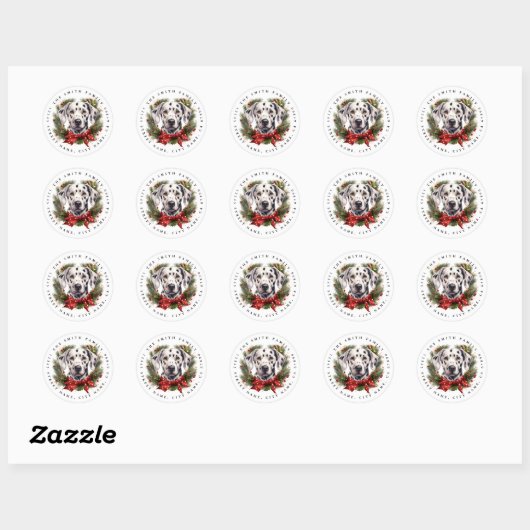 Dalmatische ronde Stickers (Vel)
