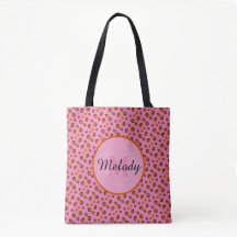 Dalmatische roze cheetah Dierenprint Monogram