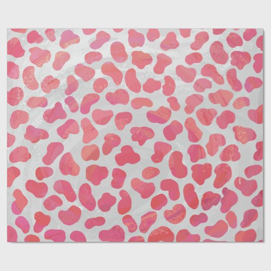 Dalmatische roze en witte afdrukken cadeaupapier (Vlak)