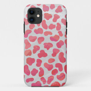 Dalmatische roze en witte afdrukken iPhone 11 hoesje