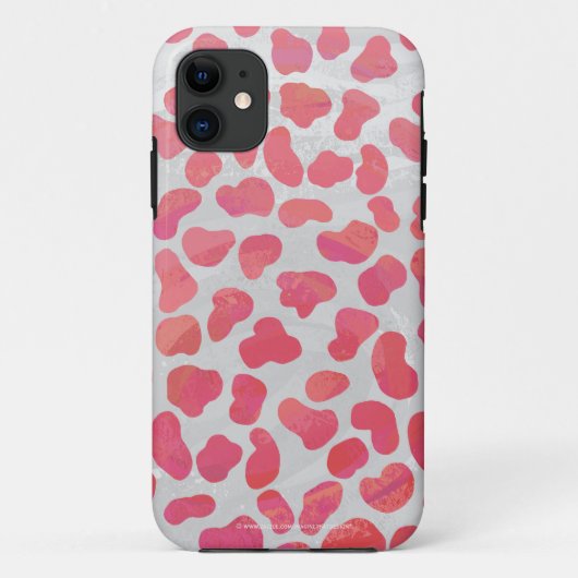 Dalmatische roze en witte afdrukken Case-Mate iPhone case (Achterkant)