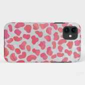 Dalmatische roze en witte afdrukken Case-Mate iPhone case (Achterkant (horizontaal))