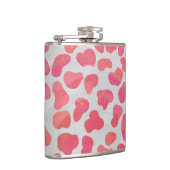 Dalmatische roze en witte afdrukken heupfles (Rechts)