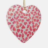 Dalmatische roze en witte afdrukken keramisch ornament (Rechts)