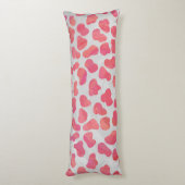 Dalmatische roze en witte afdrukken lichaamskussen (Achterkant (Verticaal))