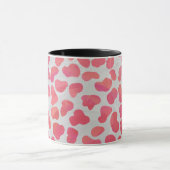 Dalmatische roze en witte afdrukken mok (Midden)