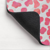 Dalmatische roze en witte afdrukken muismat (Hoek)