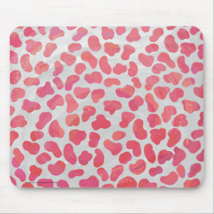 Dalmatische roze en witte afdrukken muismat