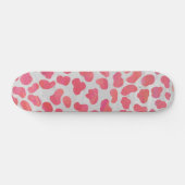 Dalmatische roze en witte afdrukken persoonlijk skateboard (Horizontaal)