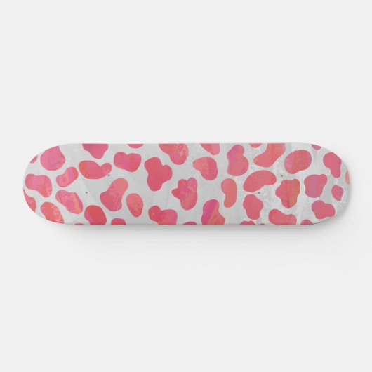 Dalmatische roze en witte afdrukken persoonlijk skateboard (Horizontaal)