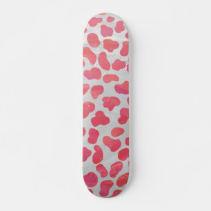 Dalmatische roze en witte afdrukken persoonlijk skateboard